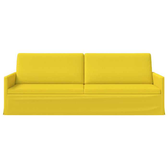 Sofă cu 3 locuri Galben Deschis 220 x 81 x 82 cm Țesătură WALTI