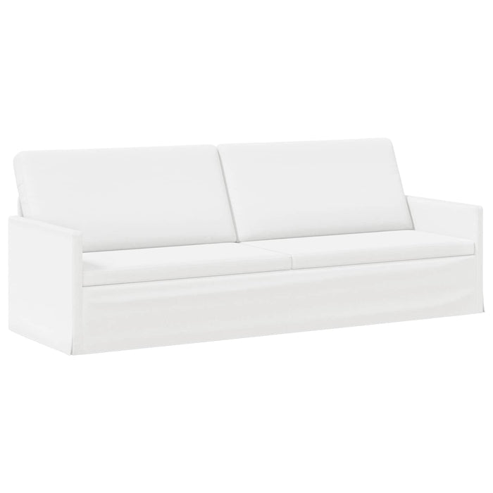 Sofă cu 3 locuri Alb 220 x 81 x 82 cm Țesătură WALTI