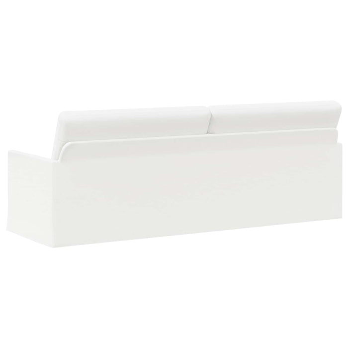 Sofă cu 3 locuri Alb 220 x 81 x 82 cm Țesătură WALTI