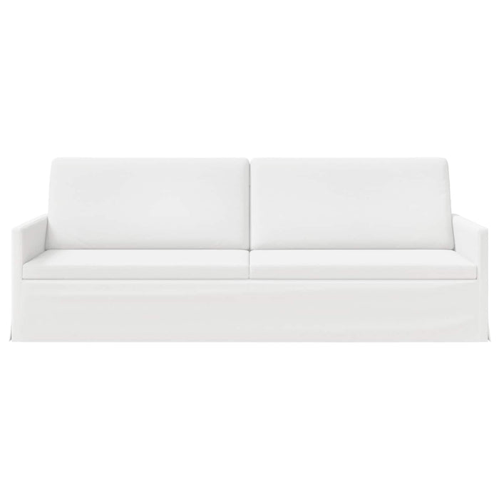 Sofă cu 3 locuri Alb 220 x 81 x 82 cm Țesătură WALTI