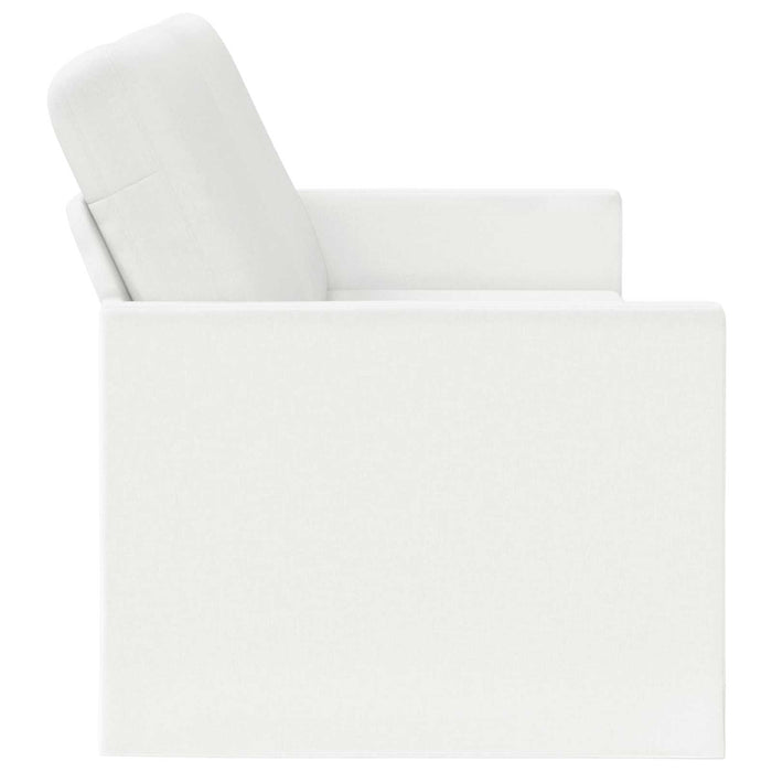 Sofă cu 3 locuri Alb 220 x 81 x 82 cm Țesătură WALTI