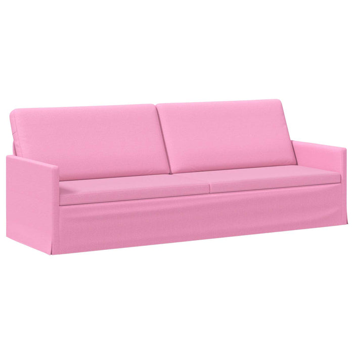 Sofă cu 3 locuri Roz 220 x 81 x 82 cm Țesătură WALTI