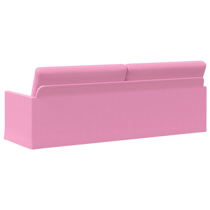 Sofă cu 3 locuri Roz 220 x 81 x 82 cm Țesătură WALTI