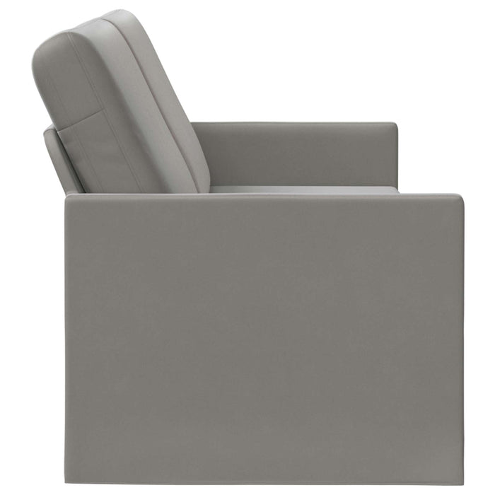 Sofă cu 3 locuri Gri deschis 220 x 81 x 82 cm Catifea WALTI