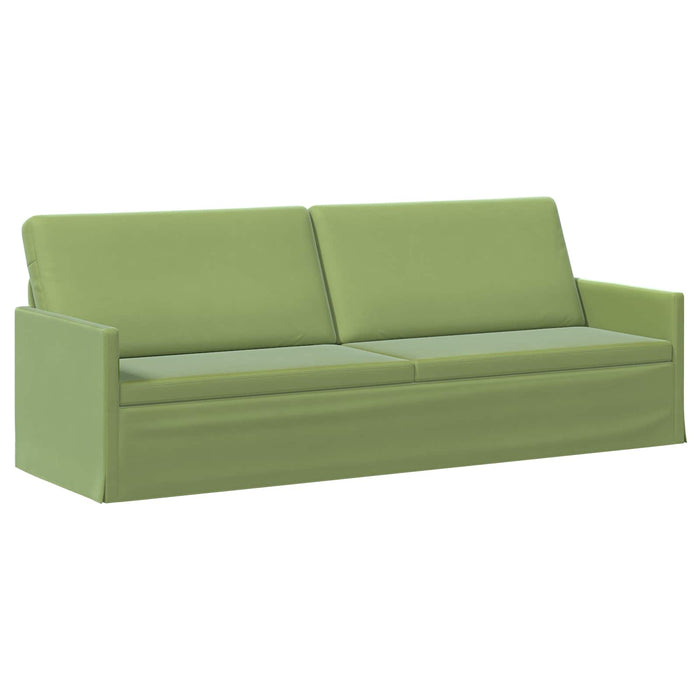 Sofă cu 3 locuri Verde deschis 220 x 81 x 82 cm Catifea WALTI