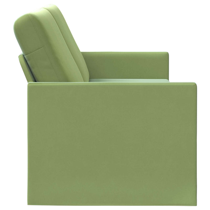 Sofă cu 3 locuri Verde deschis 220 x 81 x 82 cm Catifea WALTI