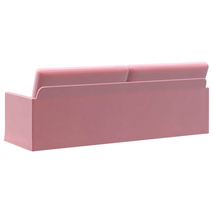 Sofă cu 3 locuri Roz 220 x 81 x 82 cm Catifea WALTI