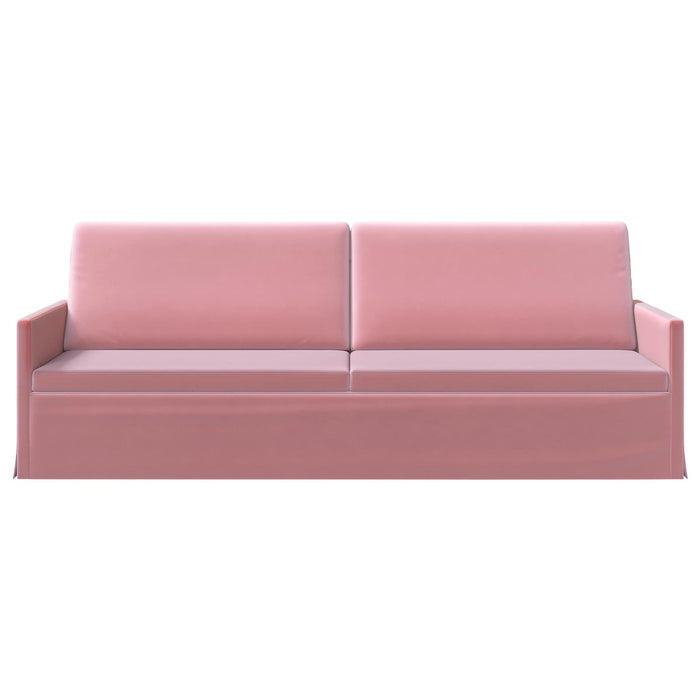 Sofă cu 3 locuri Roz 220 x 81 x 82 cm Catifea WALTI
