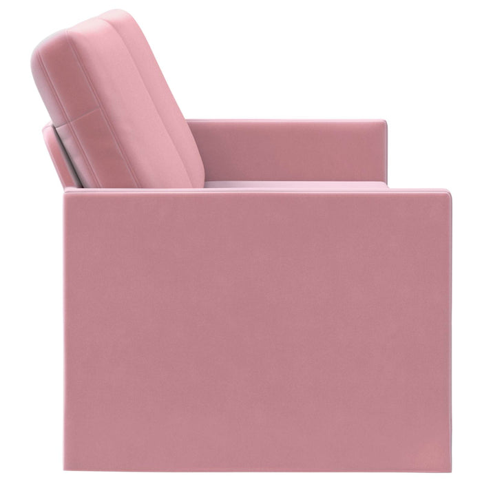 Sofă cu 3 locuri Roz 220 x 81 x 82 cm Catifea WALTI