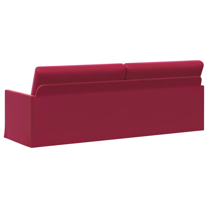 Sofă cu 3 locuri Roșu Vin 220 x 81 x 82 cm Catifea WALTI
