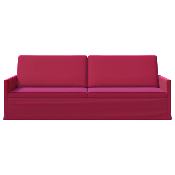 Sofă cu 3 locuri Roșu Vin 220 x 81 x 82 cm Catifea WALTI