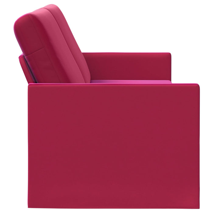 Sofă cu 3 locuri Roșu Vin 220 x 81 x 82 cm Catifea WALTI