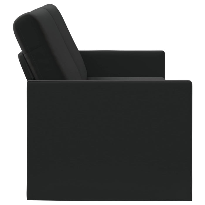 Sofă cu 3 locuri Negru 220 x 81 x 82 cm Catifea WALTI