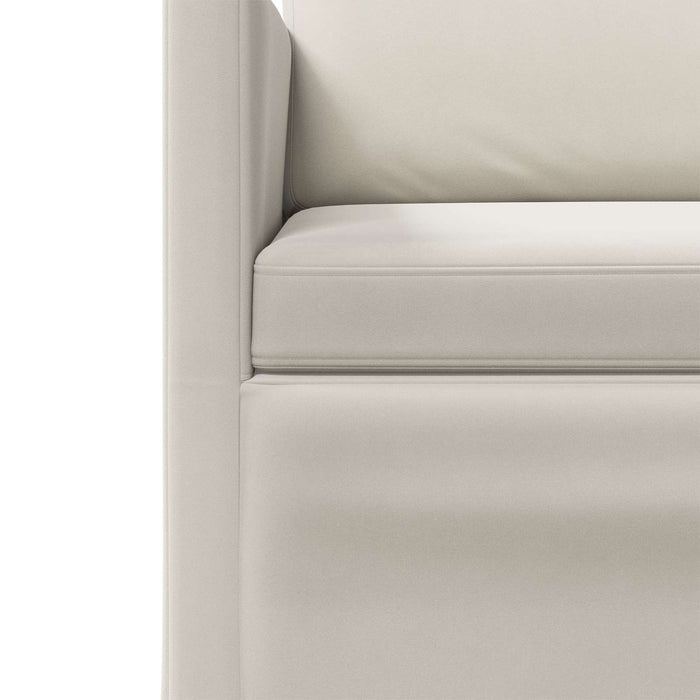 Sofă cu 3 locuri Crem 220 x 81 x 82 cm Catifea WALTI
