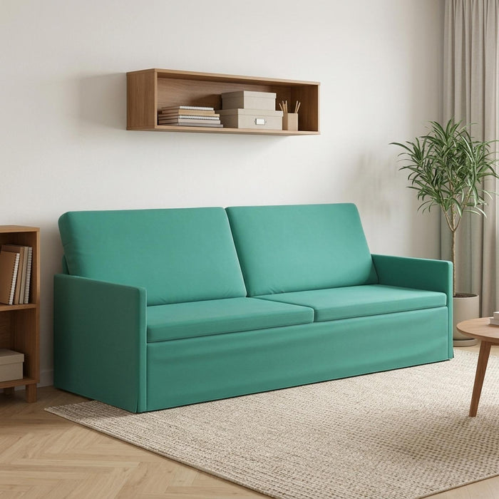 Sofă cu 3 locuri Turcoaz 220 x 81 x 82 cm Catifea WALTI