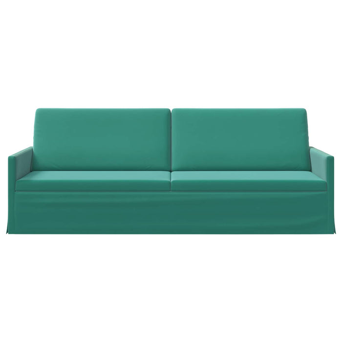 Sofă cu 3 locuri Turcoaz 220 x 81 x 82 cm Catifea WALTI