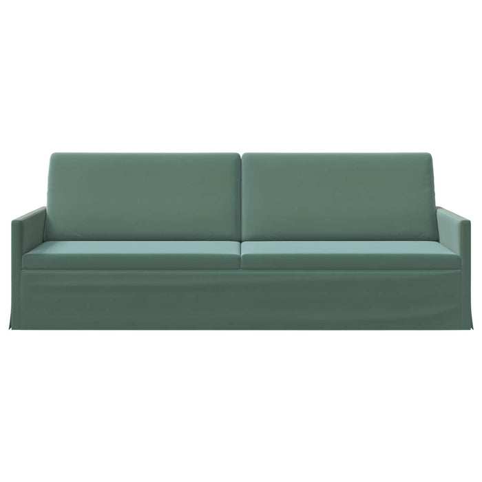 Sofă cu 3 locuri Verde Mării 220 x 81 x 82 cm Catifea WALTI