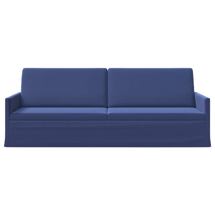 Sofă cu 3 locuri Albastru Poliție 220 x 81 x 82 cm Catifea WALTI