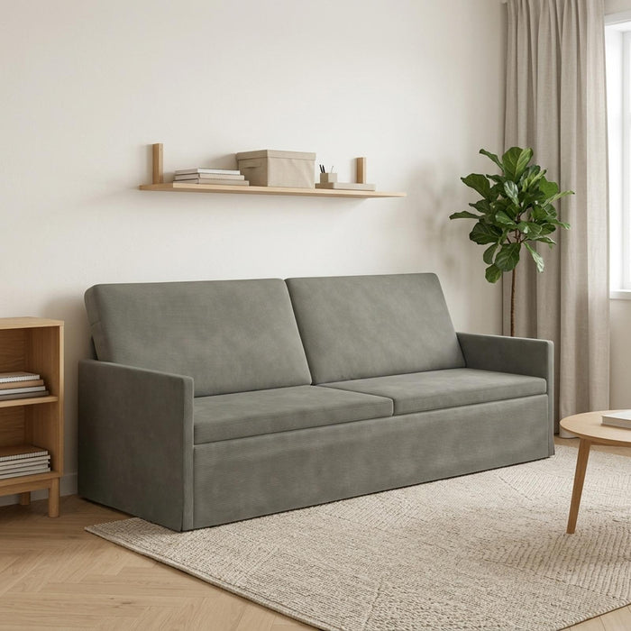 Sofă cu 3 locuri Gri deschis 220 x 81 x 82 cm WALTI
