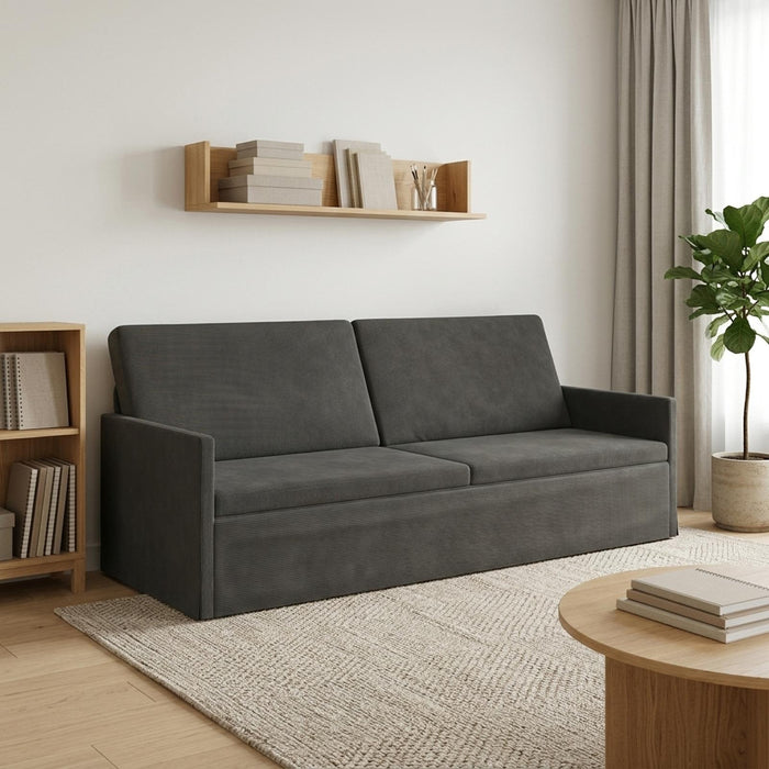 Sofă cu 3 locuri Gri închis 220 x 81 x 82 cm WALTI