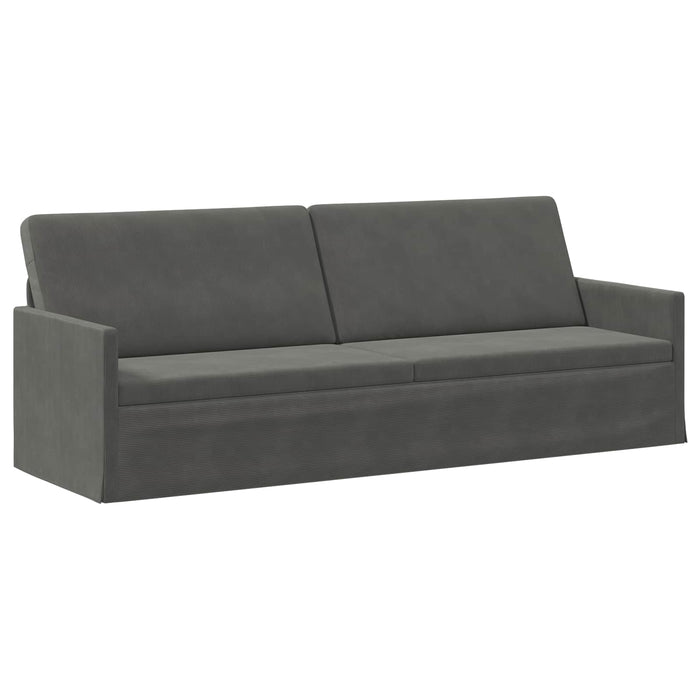 Sofă cu 3 locuri Gri închis 220 x 81 x 82 cm WALTI