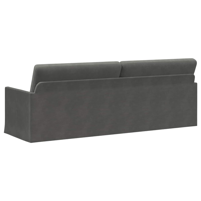 Sofă cu 3 locuri Gri închis 220 x 81 x 82 cm WALTI