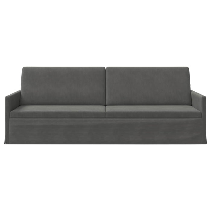 Sofă cu 3 locuri Gri închis 220 x 81 x 82 cm WALTI