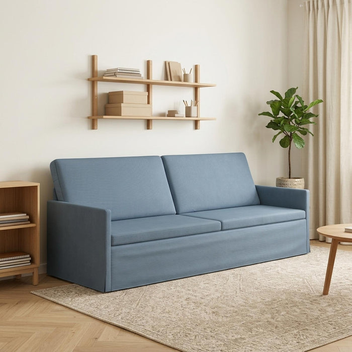 Sofă cu 3 locuri albastru 220 x 81 x 82 cm WALTI