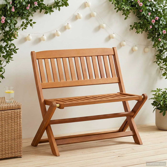 Bancă pentru copii Maro 61 x 38 x 57 cm Lemn de eucalipt masiv - WALTI WALTI