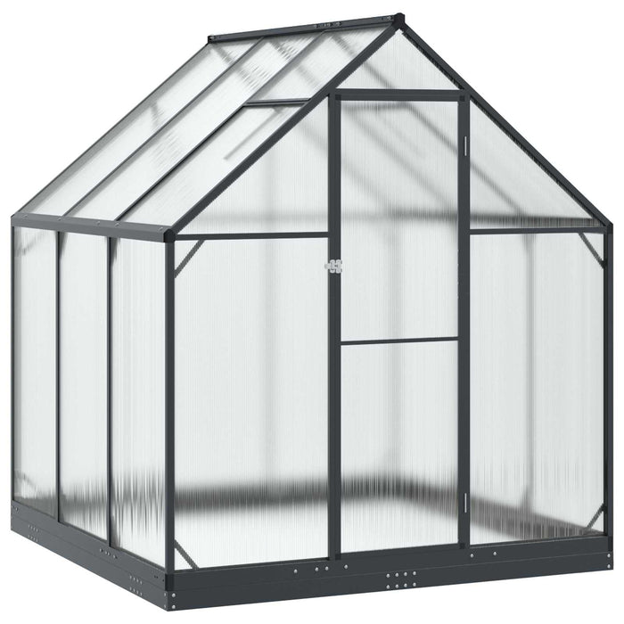 Seră de grădină cu ușă Antracit 183,5 x 183,5 x 207 cm - WALTI WALTI