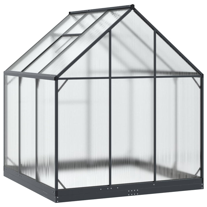 Seră de grădină cu ușă Antracit 183,5 x 183,5 x 207 cm - WALTI WALTI