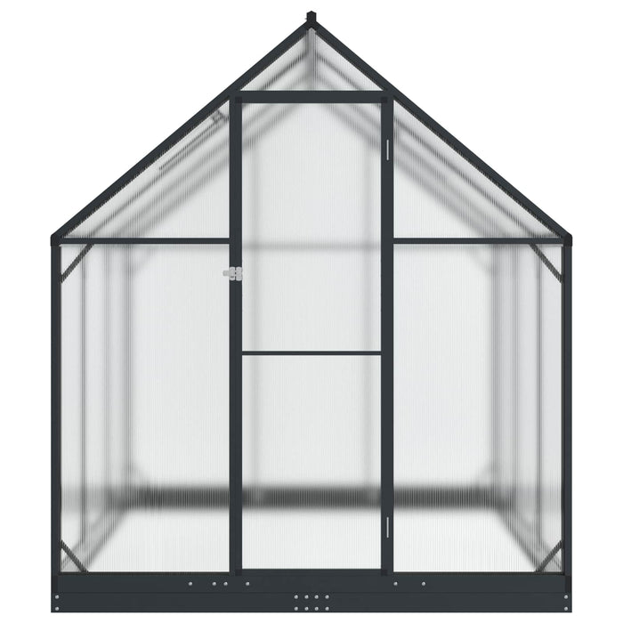 Seră de grădină cu ușă Antracit 183,5 x 183,5 x 207 cm - WALTI WALTI