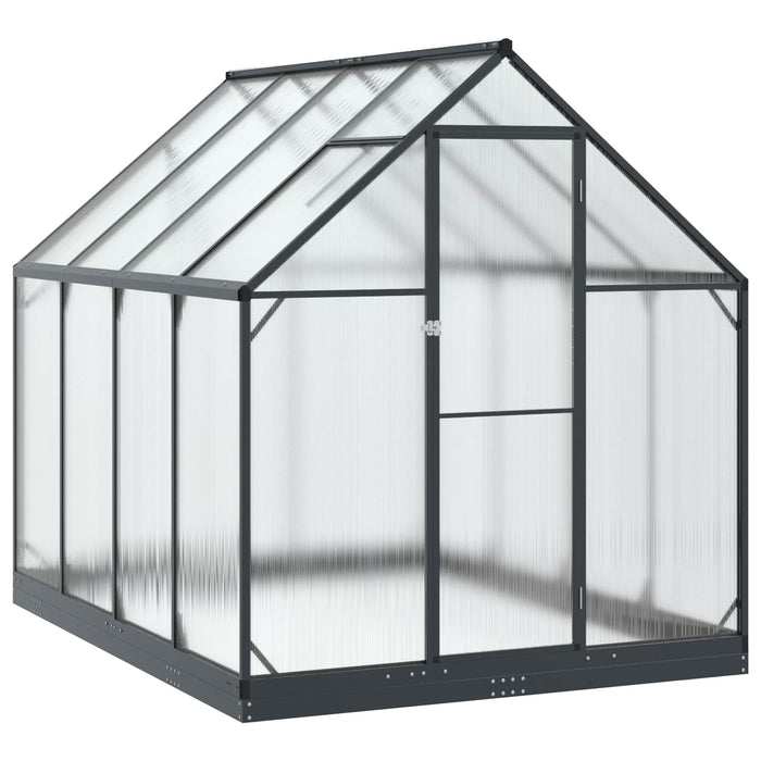 Seră de grădină cu ușă Antracit 183,5 x 243,5 x 207 cm - WALTI WALTI