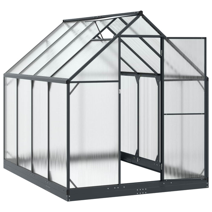 Seră de grădină cu ușă Antracit 183,5 x 243,5 x 207 cm - WALTI WALTI