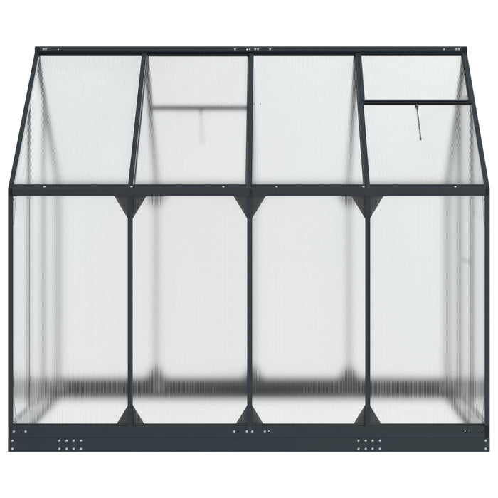 Seră de grădină cu ușă Antracit 183,5 x 243,5 x 207 cm - WALTI WALTI