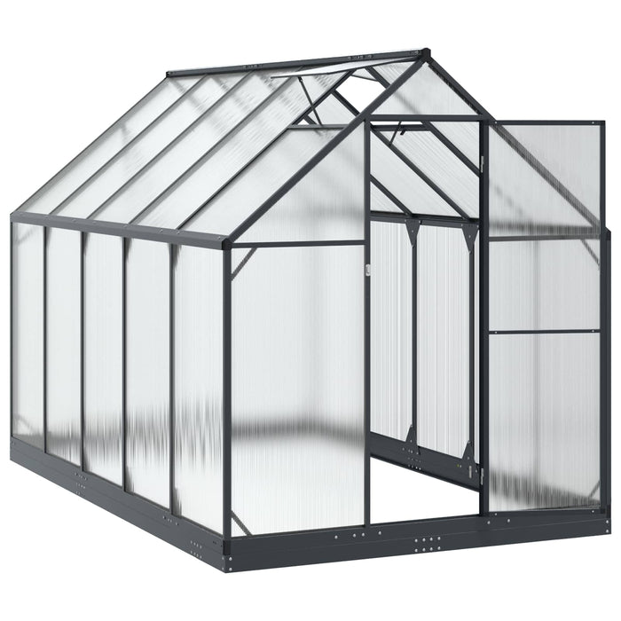 Seră de grădină cu ușă Antracit 183,5 x 303,5 x 207 cm - WALTI WALTI