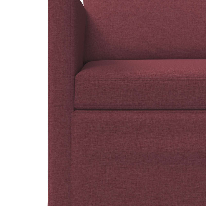 Set de canapea 2 pcs Roșu Vin Țesătură WALTI