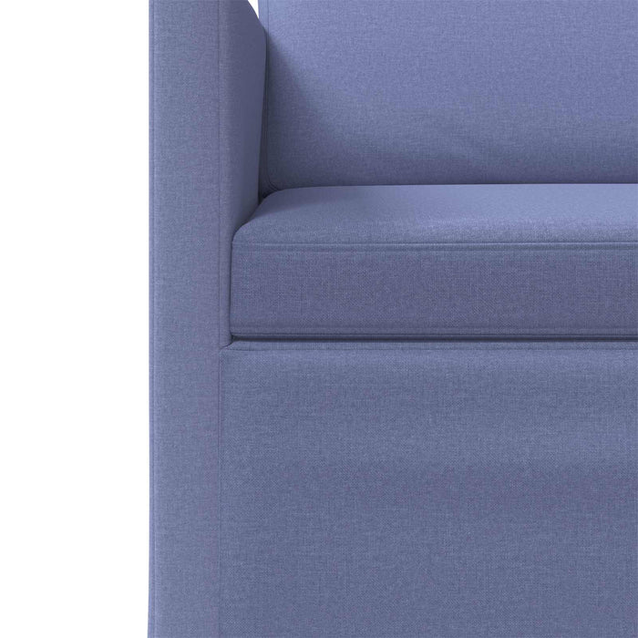 Set de canapea 2 pcs Albastru Jeans Țesătură WALTI