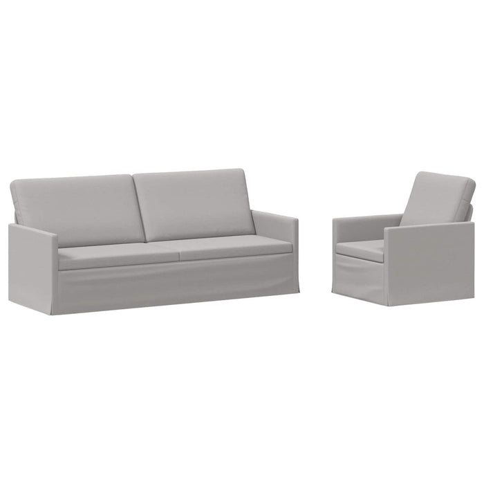 Set de canapea 2 pcs Gri nori Țesătură WALTI