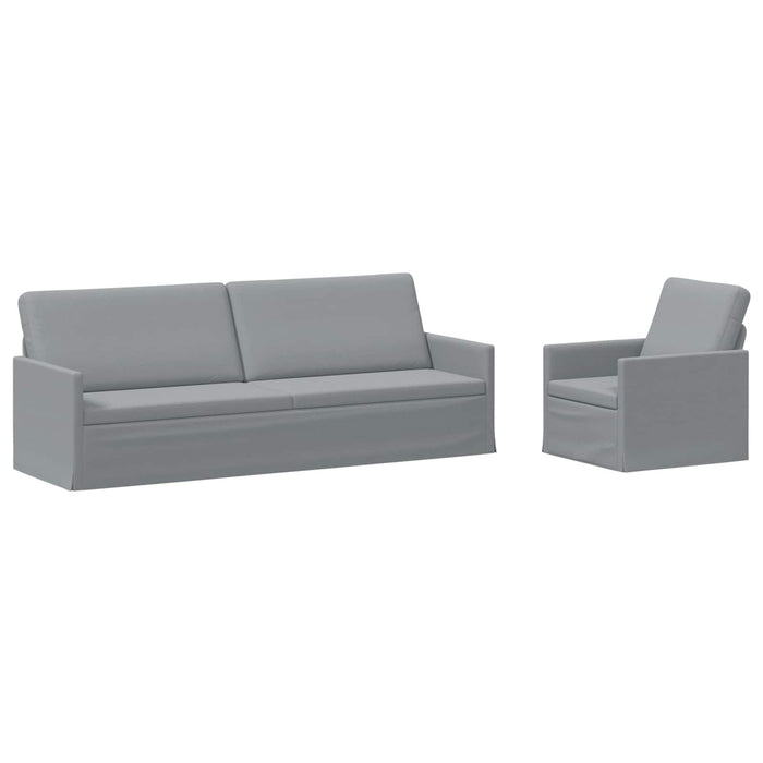 Set de canapea 2 pcs Gri deschis Țesătură WALTI