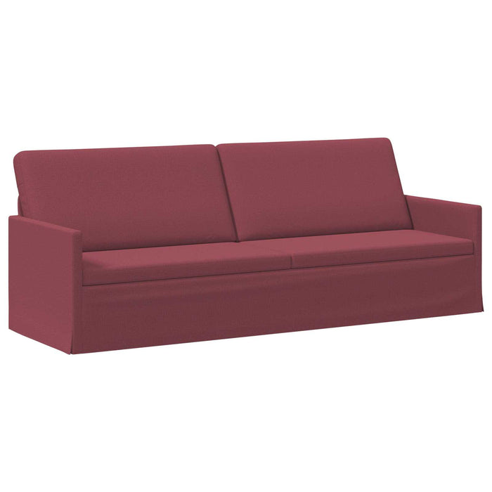 Set de canapea 2 pcs Roșu Vin Țesătură WALTI
