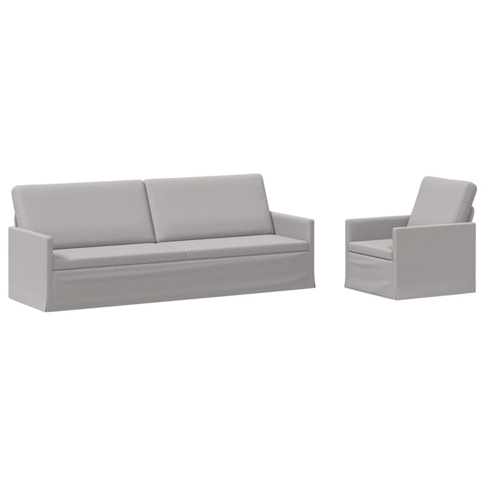 Set de canapea 2 pcs Gri nori Țesătură WALTI