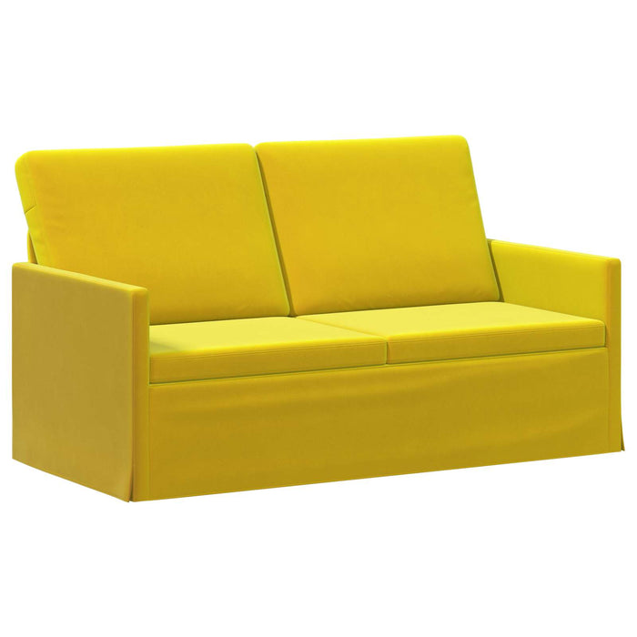 Set de canapea 2 pcs Galben Catifea WALTI