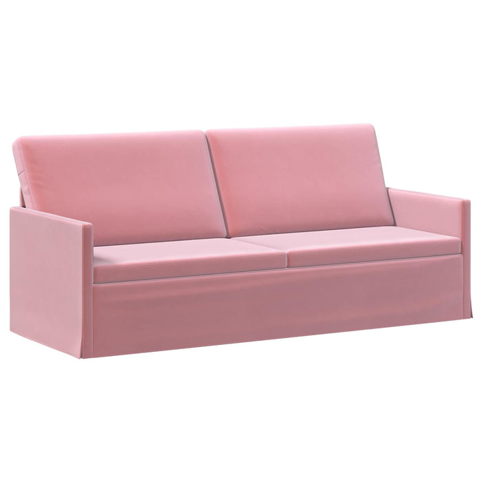 Set de canapea 2 pcs Roz Catifea WALTI