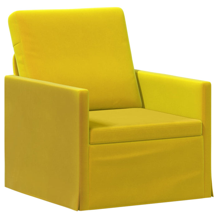 Set de canapea 2 pcs Galben Catifea WALTI