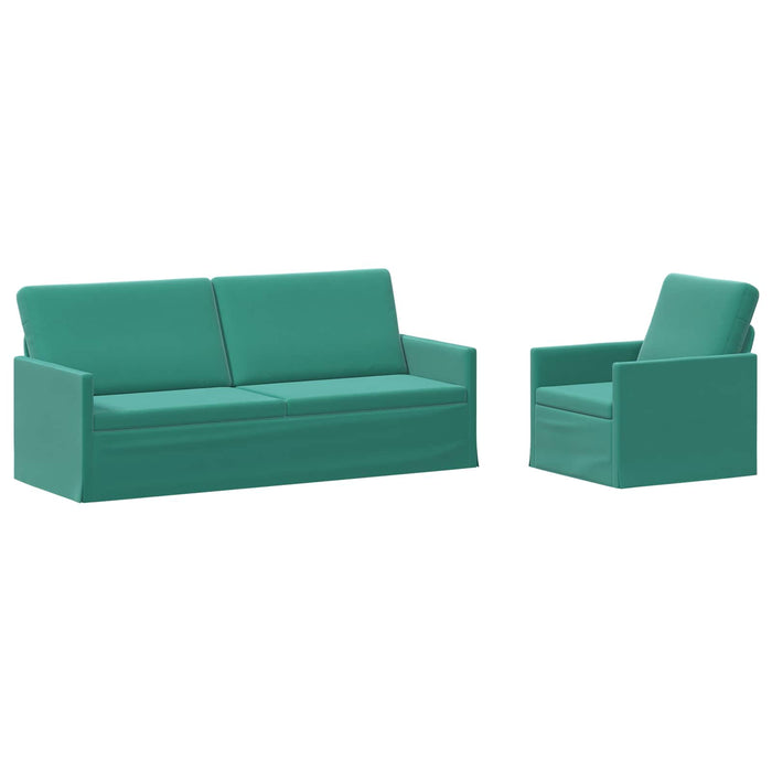 Set de canapea 2 pcs Turcoaz Catifea WALTI