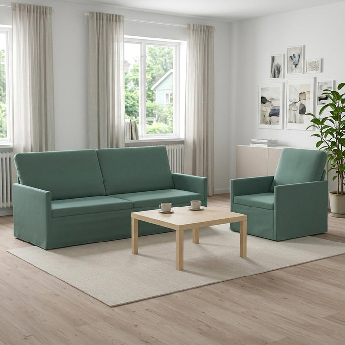Set de canapea 2 pcs Verde Mării Catifea WALTI