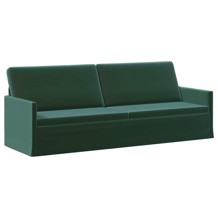 Set de canapea 2 pcs Verde închis Catifea WALTI