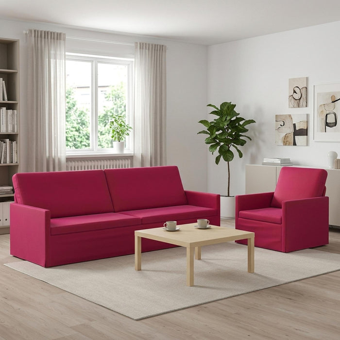 Set de canapea 2 pcs Roșu Vin Catifea WALTI