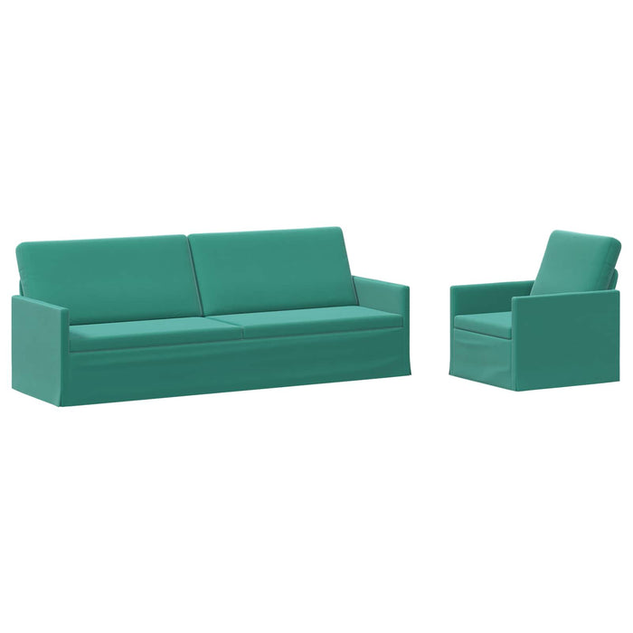 Set de canapea 2 pcs Turcoaz Catifea WALTI